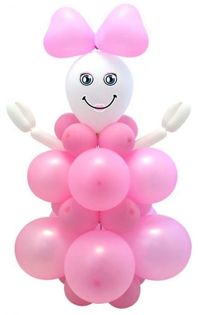 Geboorte Ballonnenpilaar Set Meisje 95cm van Folat koop je bij Partywinkel
