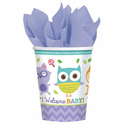 Geboorte Bekers Welcome Baby Karton 266ml 8st van Riethmueller koop je bij Partywinkel