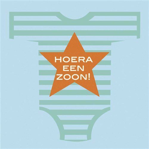 Geboorte Servetten Zoon 33cm 20st van Haza Witbaard koop je bij Partywinkel