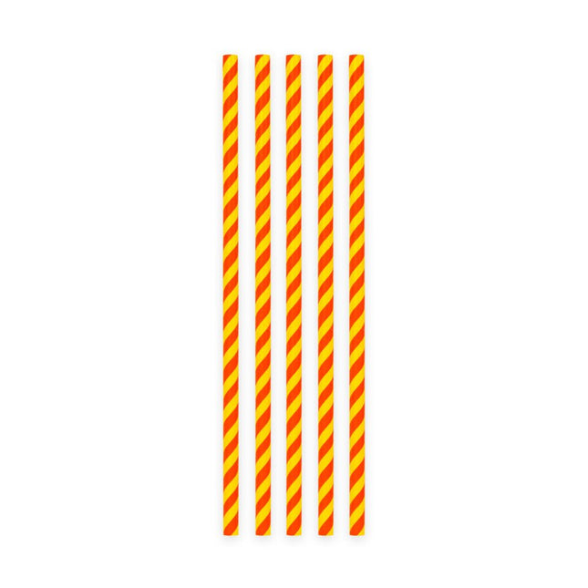 Geel Rode Rietjes Karton 20st van WeFiesta koop je bij Partywinkel