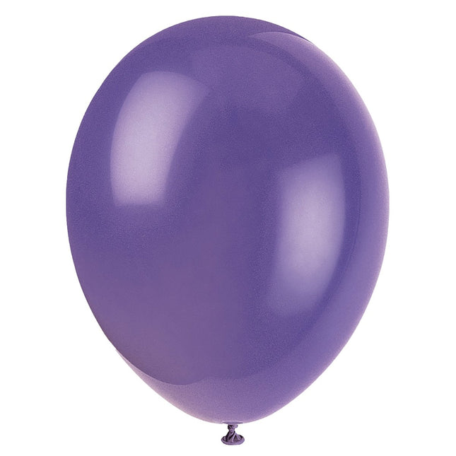 Gekleurde Ballonnen Assorti 30cm 10st van Unique koop je bij Partywinkel