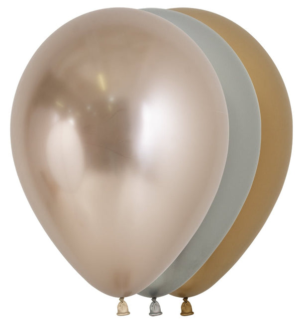 Gekleurde Ballonnen Deluxe 30cm 50st van Sempertex koop je bij Partywinkel