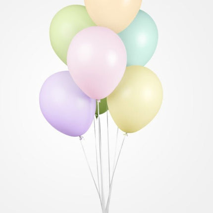 Gekleurde Ballonnen Pastel Macaron 30cm 100st van WeFiesta koop je bij Partywinkel