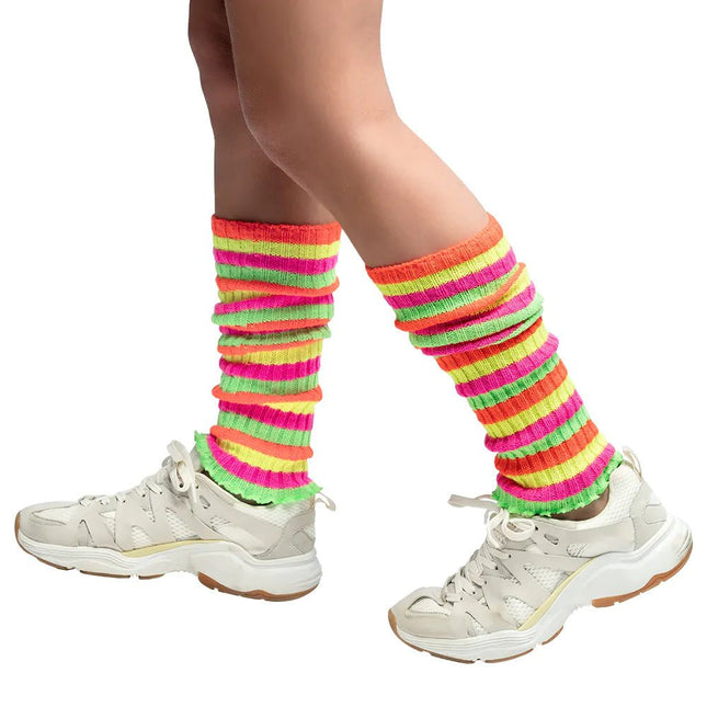 Gekleurde Beenwarmers Neon van Boland koop je bij Partywinkel
