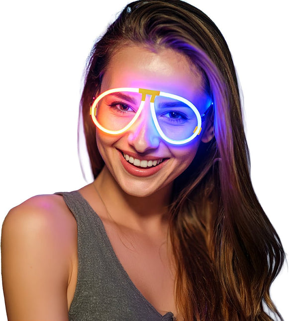 Gekleurde Bril Glow In The Dark van Fiestas Guirca koop je bij Partywinkel