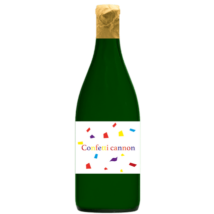 Gekleurde Confetti Kanon Fles 28cm van Procos koop je bij Partywinkel