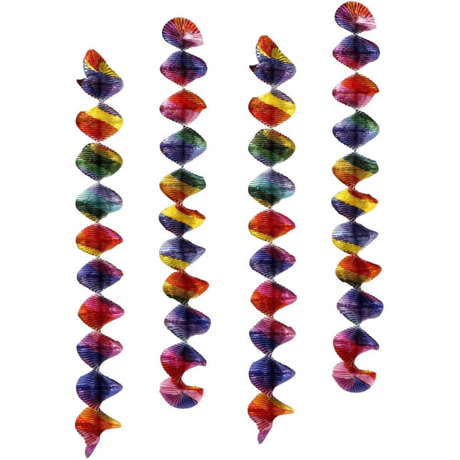 Gekleurde Hangdecoratie Rotor Spiralen 4st van Folat koop je bij Partywinkel