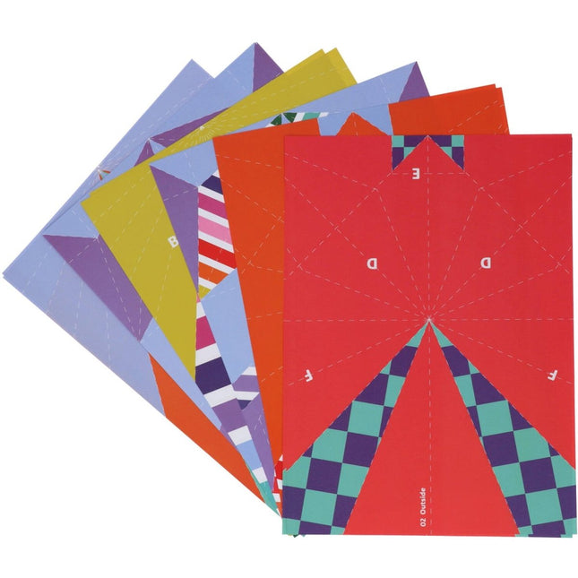 Gekleurde Knutselset Papieren Vliegtuigjes 12st van Folat koop je bij Partywinkel