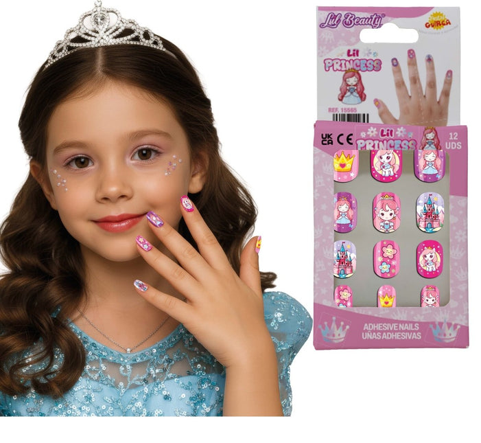 Gekleurde Nepnagels Kind Kleine Prinses van Fiestas Guirca koop je bij Partywinkel