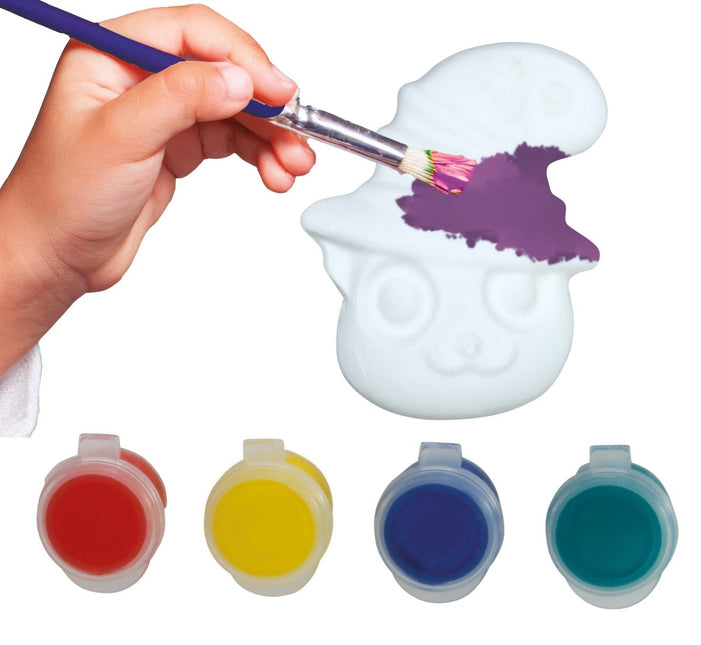 Gekleurde Schilderset Kat 6cm van Fiestas Guirca koop je bij Partywinkel