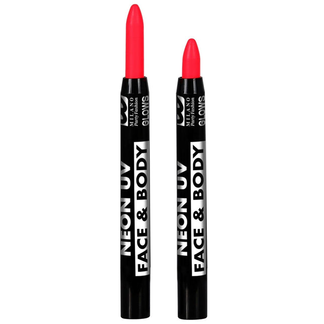 Gekleurde Schmink Potlood Glow In The Dark 3,5ml 6st van Widmann koop je bij Partywinkel