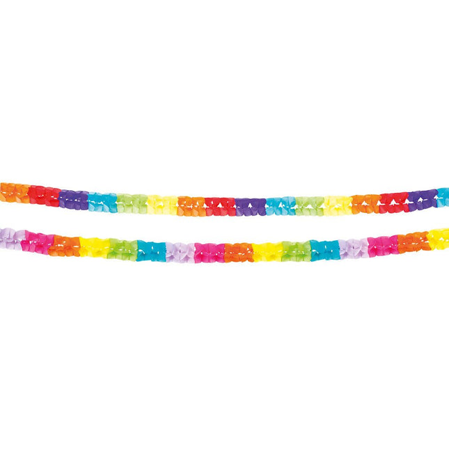 Gekleurde Slinger 2,5m 2st van Boland koop je bij Partywinkel