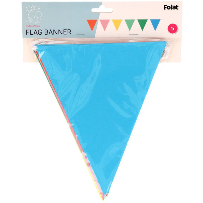 Gekleurde Slinger Retro Look 10m van Folat koop je bij Partywinkel
