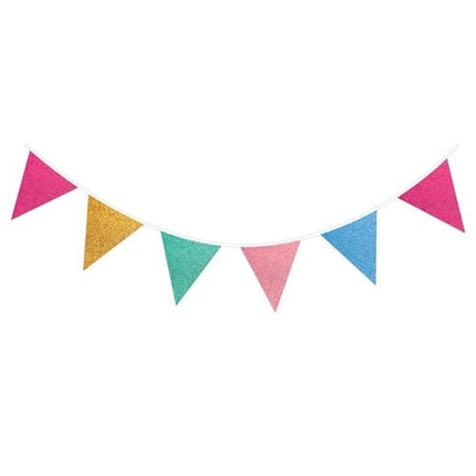 Gekleurde Slingers Glitter 6m van Haza Witbaard koop je bij Partywinkel