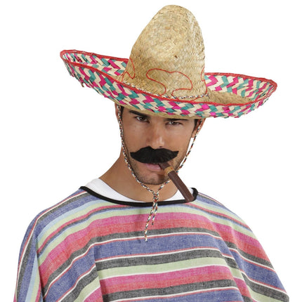 Gekleurde Sombrero Mexicaans 52cm van Widmann koop je bij Partywinkel