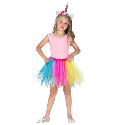 Gekleurde Tutu Meisje 40cm van Widmann koop je bij Partywinkel