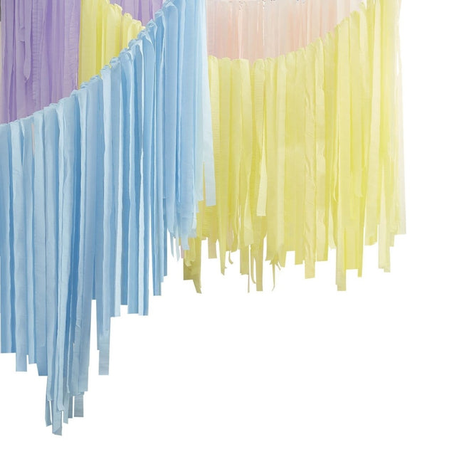 Gekleurde Wanddecoratie Slingers Pastel van Ginger Ray koop je bij Partywinkel