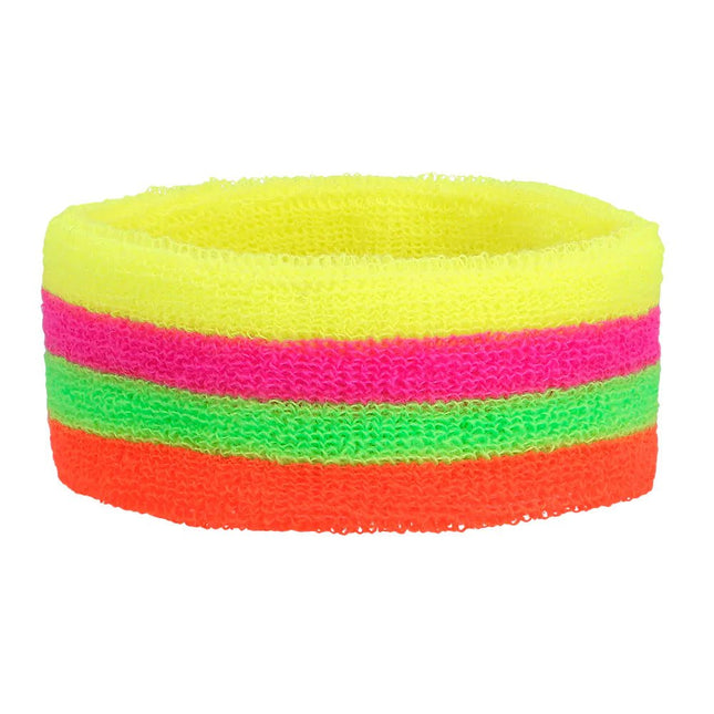 Gekleurde Zweetbandjes Neon 3st van Boland koop je bij Partywinkel