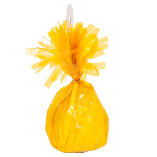 Gele Ballon Gewicht 21cm van Unique koop je bij Partywinkel