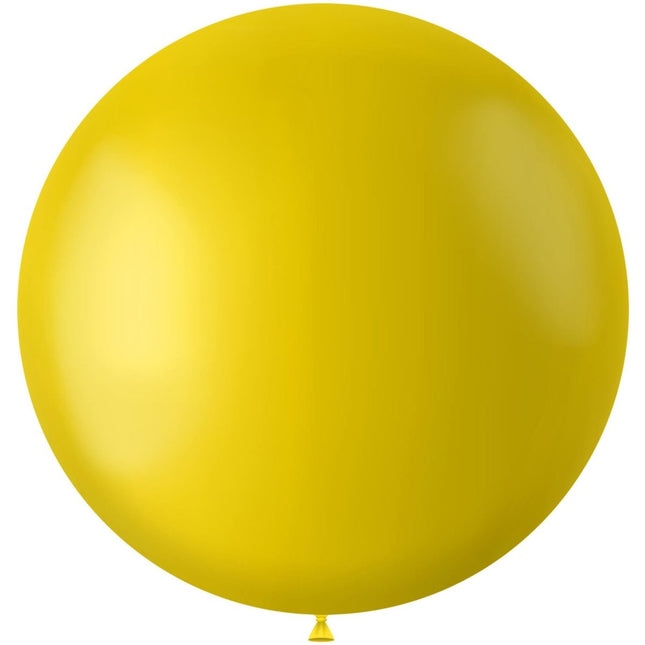 Gele Ballon Tuscan Yellow 80cm van Folat koop je bij Partywinkel