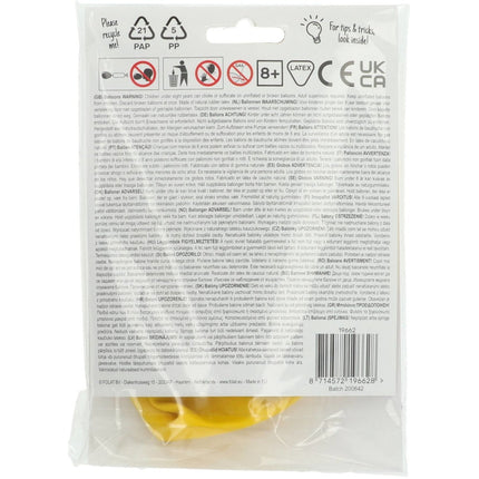 Gele Ballon Tuscan Yellow 80cm van Folat koop je bij Partywinkel