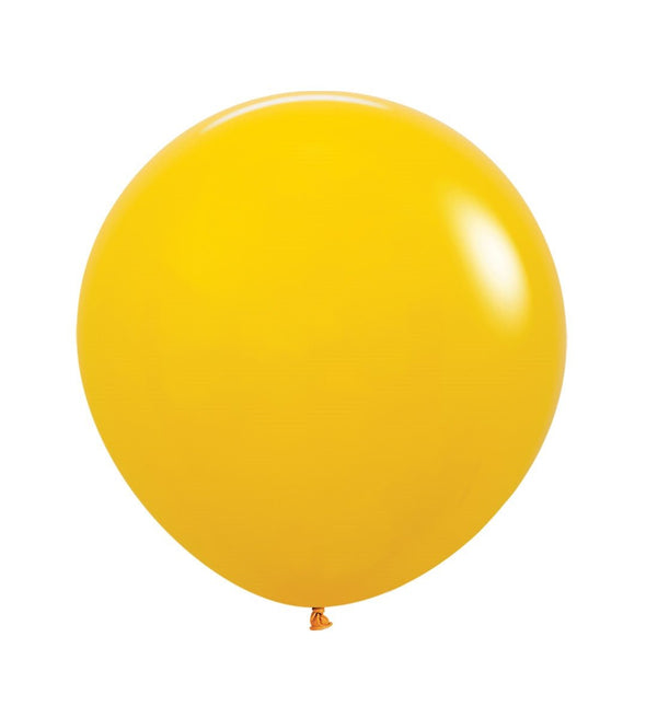 Gele Ballonnen Honey 61cm 3st van Sempertex koop je bij Partywinkel