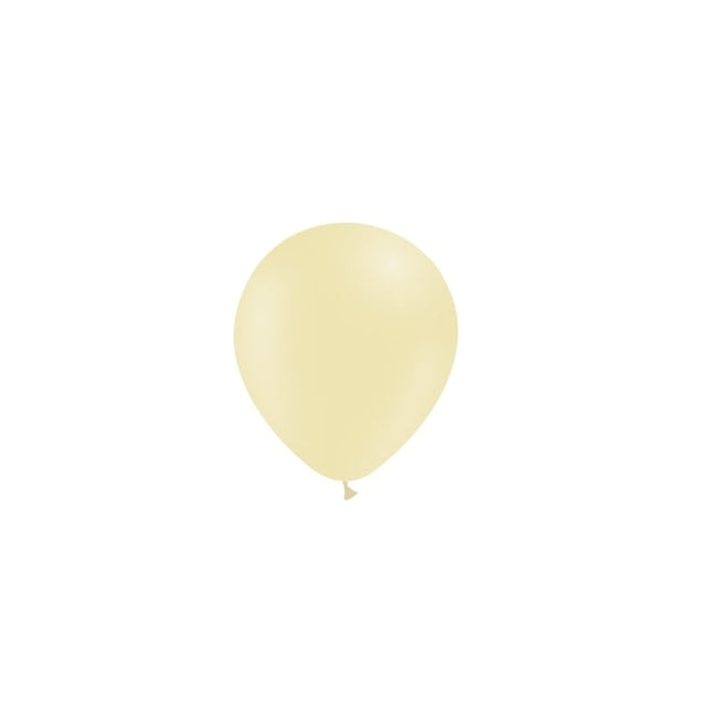 Gele Ballonnen Pastel 14cm 100st van Balloonia koop je bij Partywinkel