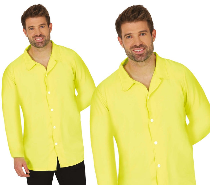 Gele Blouse Heren van Fiestas Guirca koop je bij Partywinkel