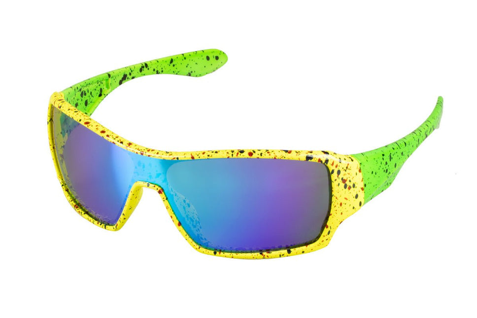 Gele Bril 80'S Verfspetters van Wilbers & Wilbers koop je bij Partywinkel