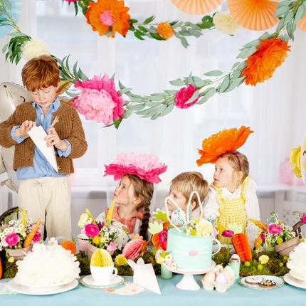 Gele Honeycomb Paasei 12cm van Partydeco koop je bij Partywinkel