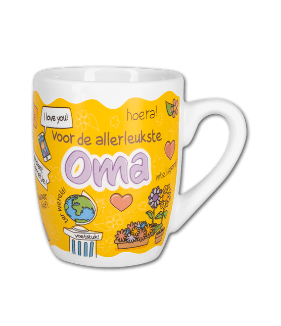 Gele Mok Oma van Paper Dreams koop je bij Partywinkel