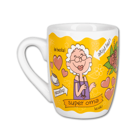 Gele Mok Oma van Paper Dreams koop je bij Partywinkel