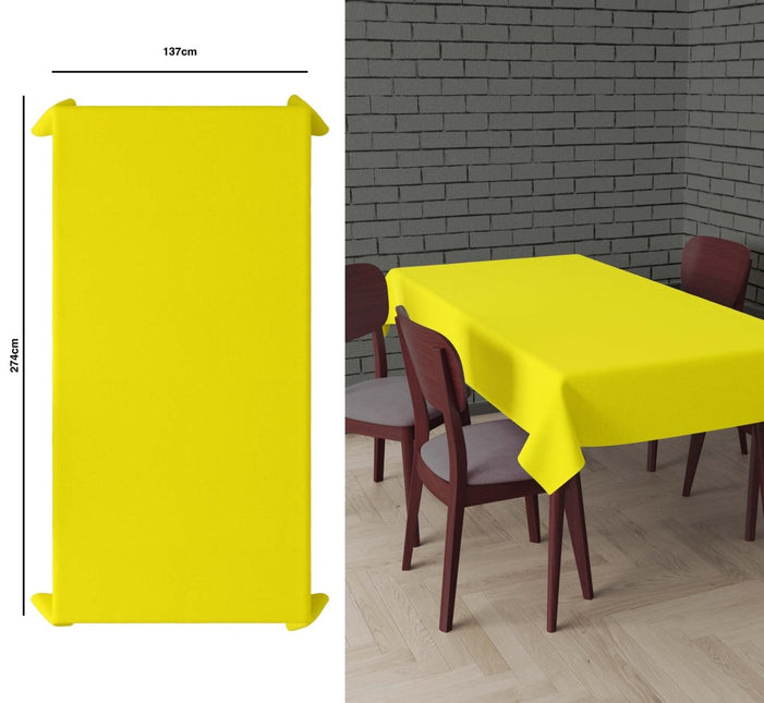 Gele Tafelkleed 2,74m van Fiestas Guirca koop je bij Partywinkel