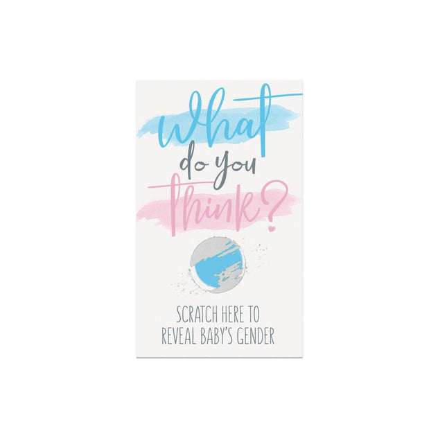 Gender Reveal Kraskaarten Jongen 10st van Unique koop je bij Partywinkel