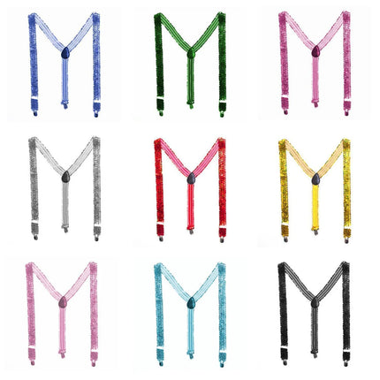 Neon Pailletten Bretels 2,5cm