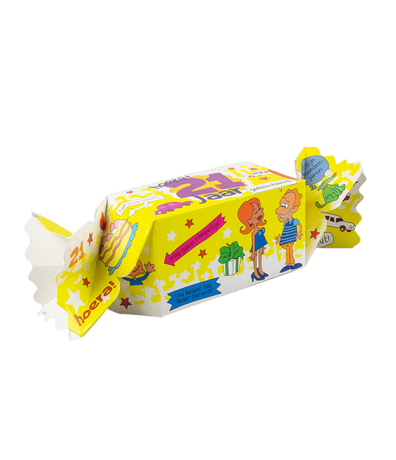 Geschenkdoosje 21 Jaar 26cm van Paper Dreams koop je bij Partywinkel