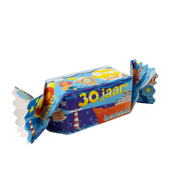 Geschenkdoosje 30 Jaar 26cm van Paper Dreams koop je bij Partywinkel