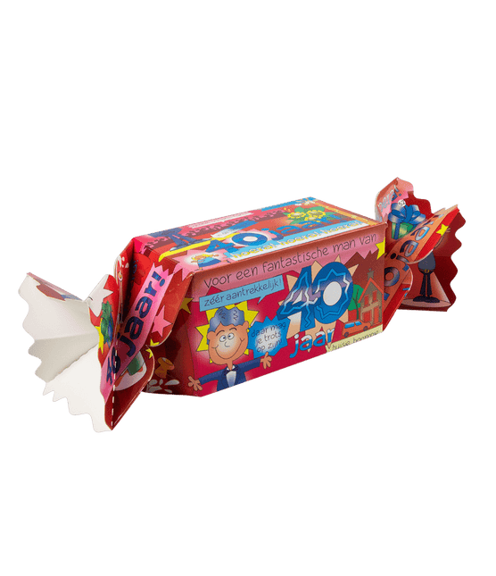 Geschenkdoosje 40 Jaar Man 26cm van Paper Dreams koop je bij Partywinkel