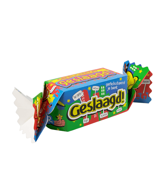 Geschenkdoosje Geslaagd 26cm van Paper Dreams koop je bij Partywinkel