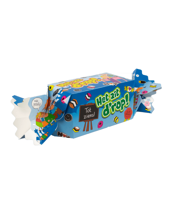 Geschenkdoosje Het Zit D'Rop 26cm van Paper Dreams koop je bij Partywinkel