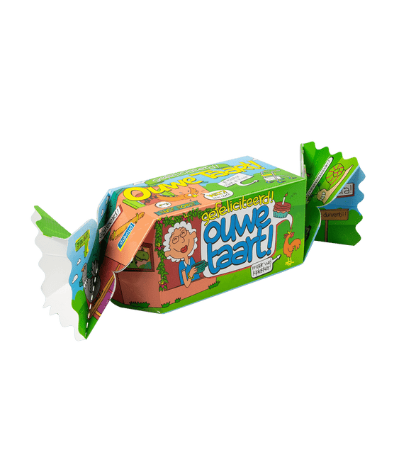 Geschenkdoosje Ouwe Taart 26cm van Paper Dreams koop je bij Partywinkel