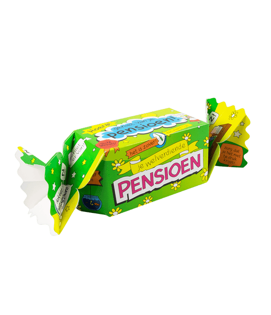Geschenkdoosje Pensioen 26cm van Paper Dreams koop je bij Partywinkel