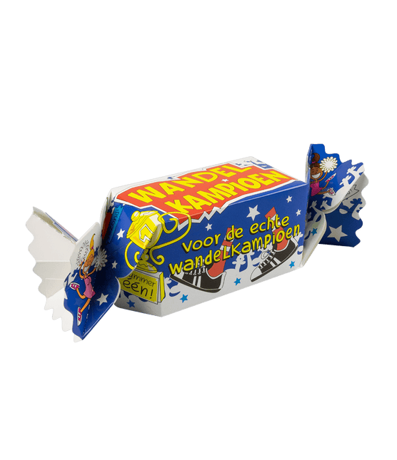 Geschenkdoosje Wandelkampioen 26cm van Paper Dreams koop je bij Partywinkel