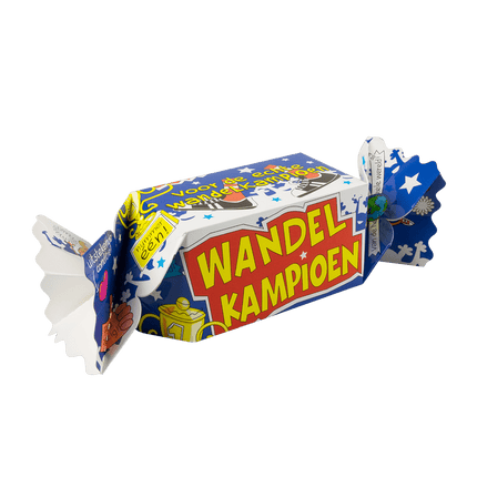 Geschenkdoosje Wandelkampioen 26cm van Paper Dreams koop je bij Partywinkel