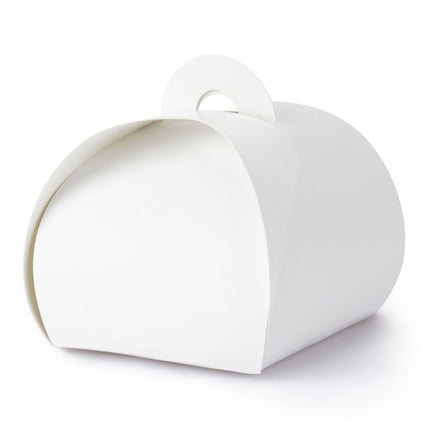 Geschenkdoosjes Wit 6cm 10st van Partydeco koop je bij Partywinkel