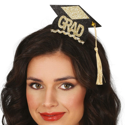 Geslaagd Haarband Zwart Goud van Fiestas Guirca koop je bij Partywinkel