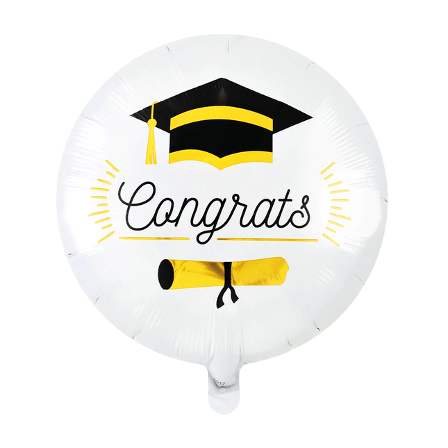 Geslaagd Helium Ballon Congrats Leeg 45cm van WeFiesta koop je bij Partywinkel