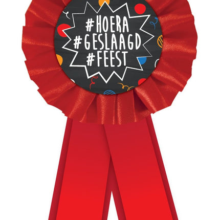 Geslaagd Rozet van Haza Witbaard koop je bij Partywinkel