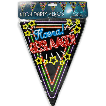 Geslaagd Slingers Neon 10m van Paper Dreams koop je bij Partywinkel