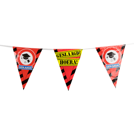 Geslaagd Slingers Verkeersbord 10m van Paper Dreams koop je bij Partywinkel